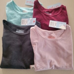 NWT Cat & Jack Girls Assorted Color Shirts Size XS (4/5)